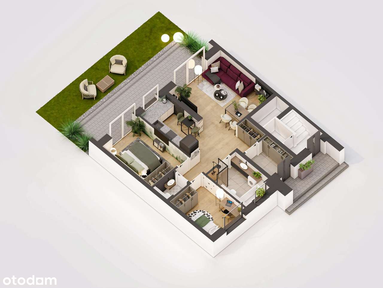 Parter z ogrodem+ 2 miejsca postojowe w cenie-1