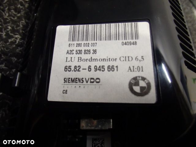 BMW E60 E61 E63 E64 MONITOR WYŚWIETLACZ NAVI 6945661 RAF-AUTO CZĘŚCI BMW - 3