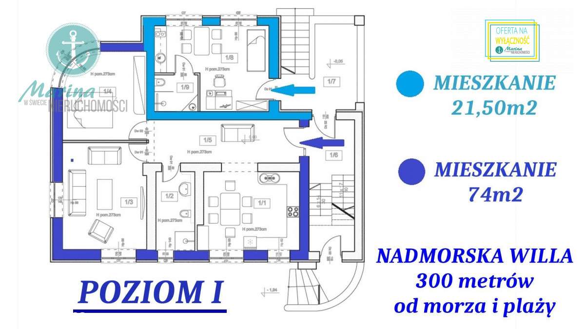 Dom przy plaży - 300 metrów od morza !-17