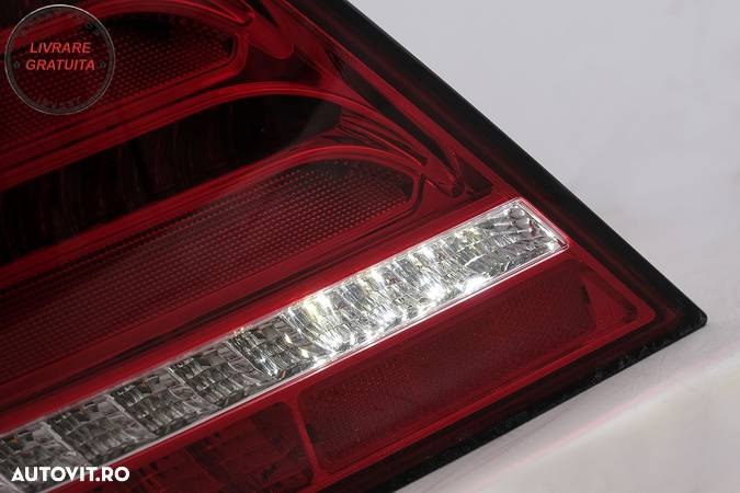 Stopuri LED Mercedes C-Class W203 (2000-2004) Sedan Rosu Clar cu Semnal Dinamic- livrare gratuita - 12