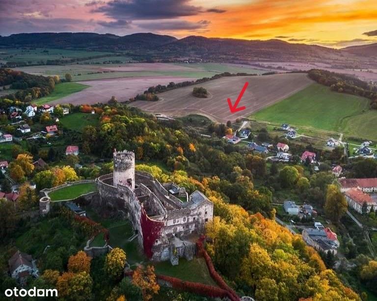 Działka uzbrojona, Bolków, piękny widok na Zamek!