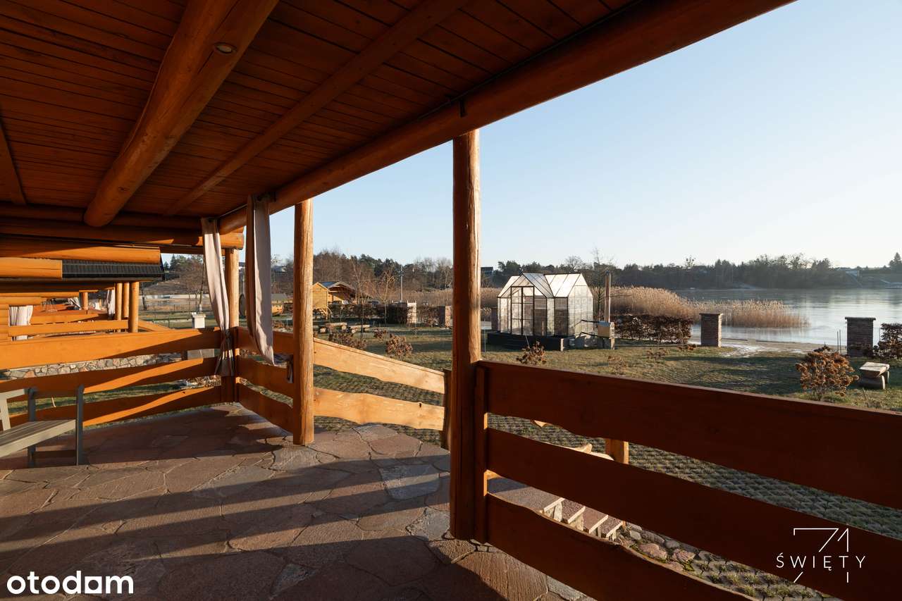 Dom nad jeziorem, pierwsza linia, marina, Wielka Pętla Wielkopolski-9