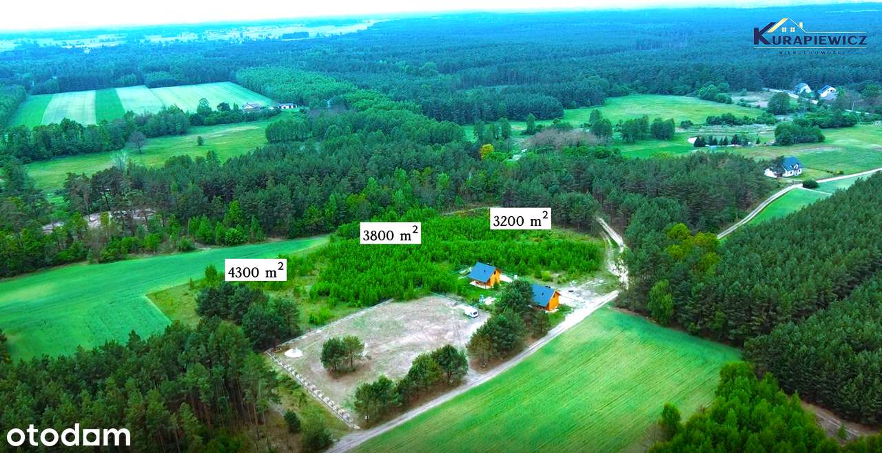 Rybaki - cisza, las, rzeka, rekreacja. Działki rekreacyjne 38 zł/ m²