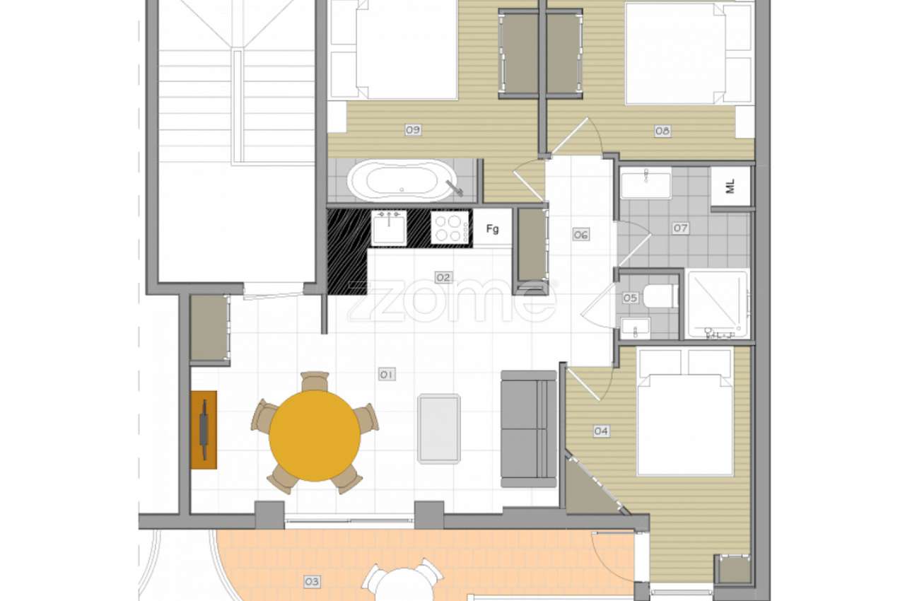 T2+1 em Vilamoura de alto padrão, totalmente renovado - Grande imagem: 2/16