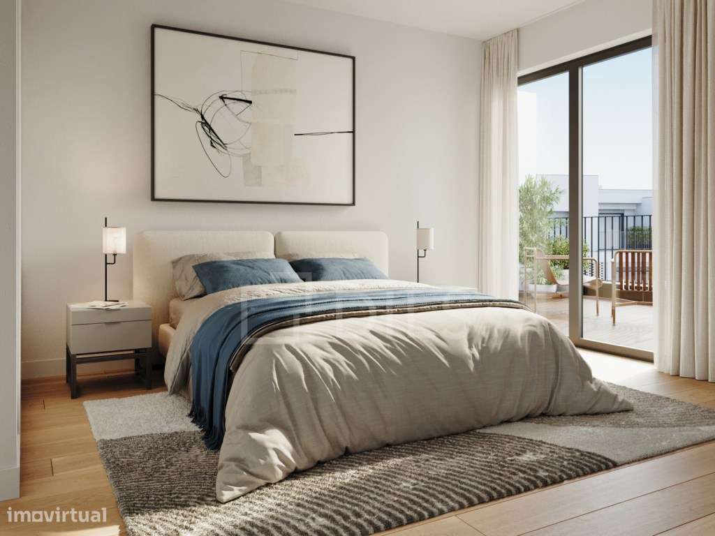 Apartamento T1 com varanda em novo empreendimento em Loures - Grande imagem: 1/52