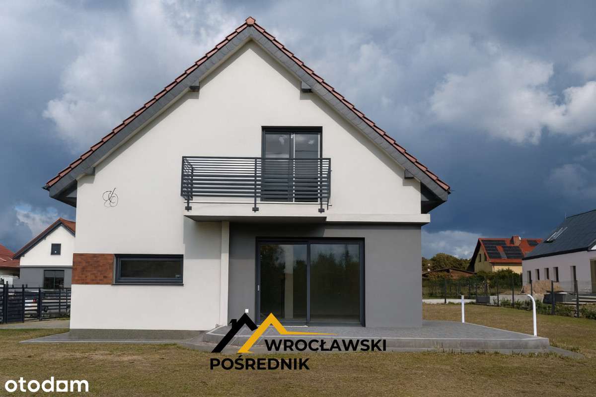 Nowy dom z przeszkleniami. Taras, Garaż, Ogród !-4