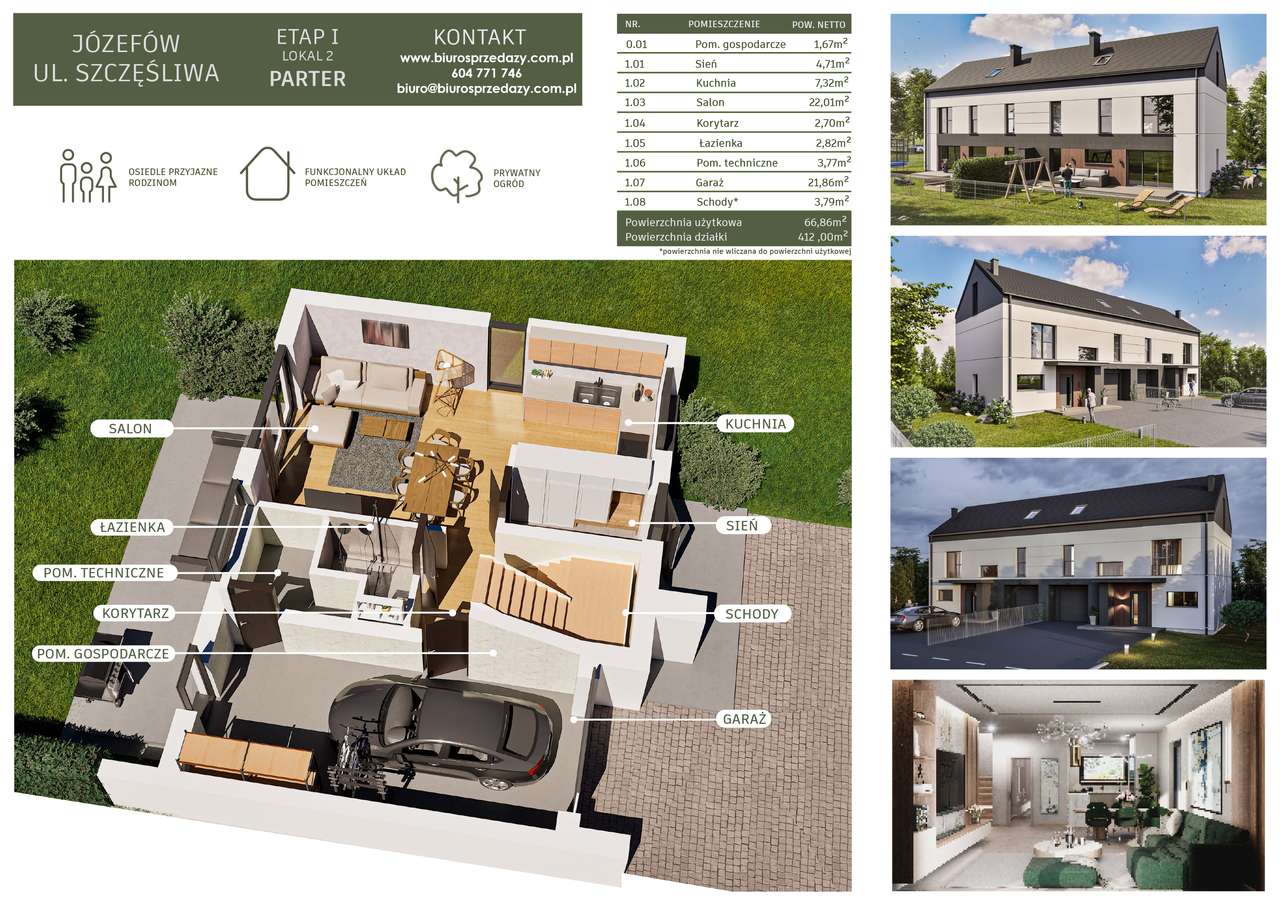 PREMIUM BLIŹNIAK+GARAŻ+PODJAZD+DUŻY OGRÓD - Pełny obrazek: 5/15