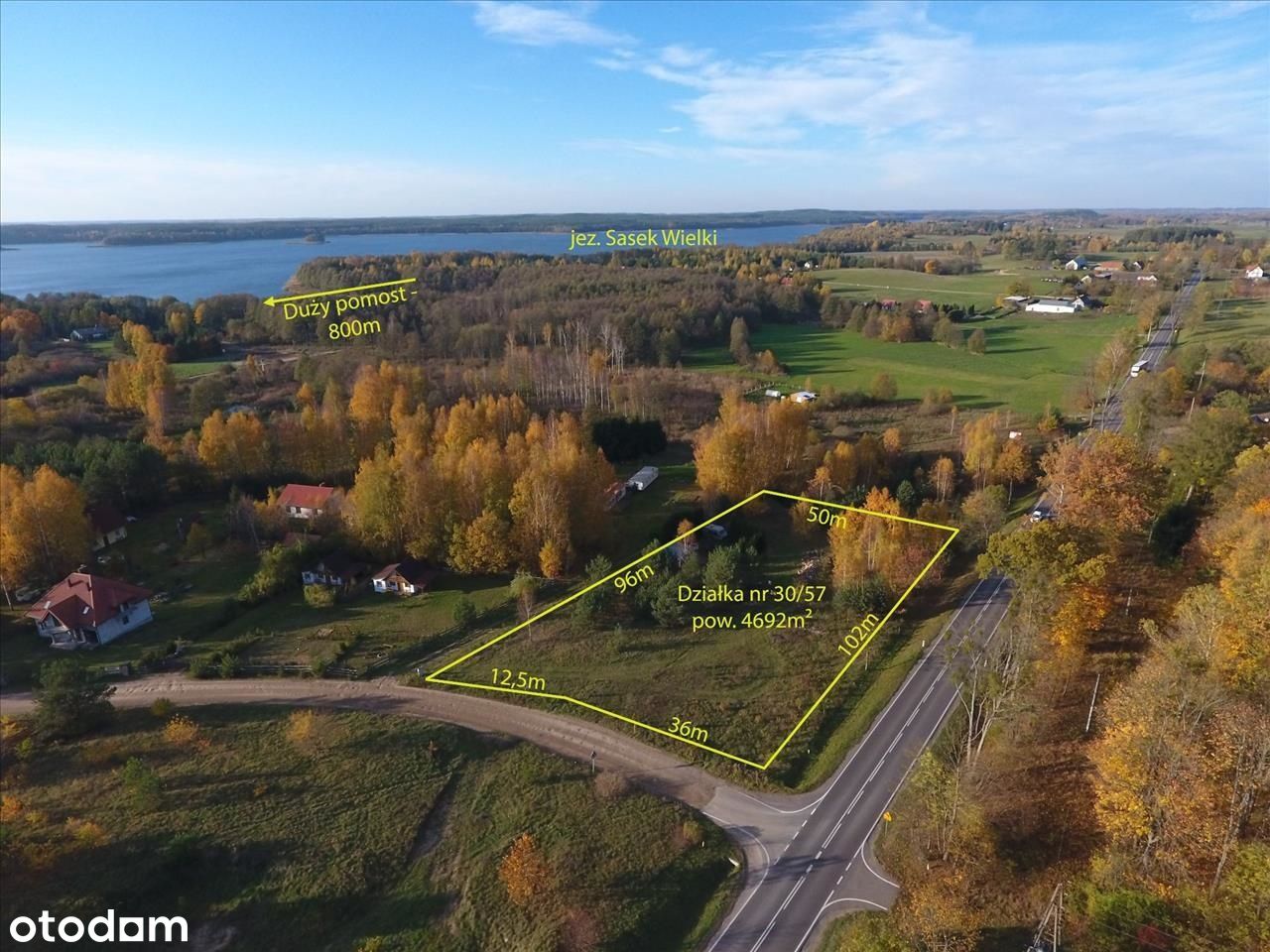 Działka w miejscowości turystycznej, Trelkówko.