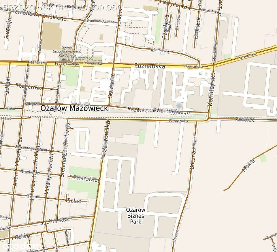 Duchnice, Ożarów, działka 4978 m2, usługowa, Mpzp