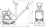 Placă compactoare reversibilă BOMAG BPR 25/50 - 12