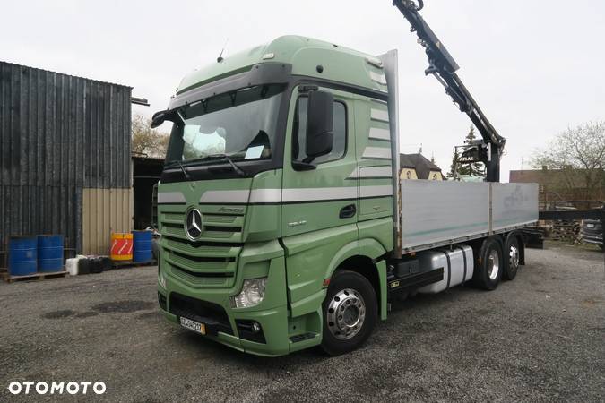 Mercedes-Benz Actros 2545 / skrzynia 6,65m / 6x2 / + HDS ATLAS 129.3 - 3