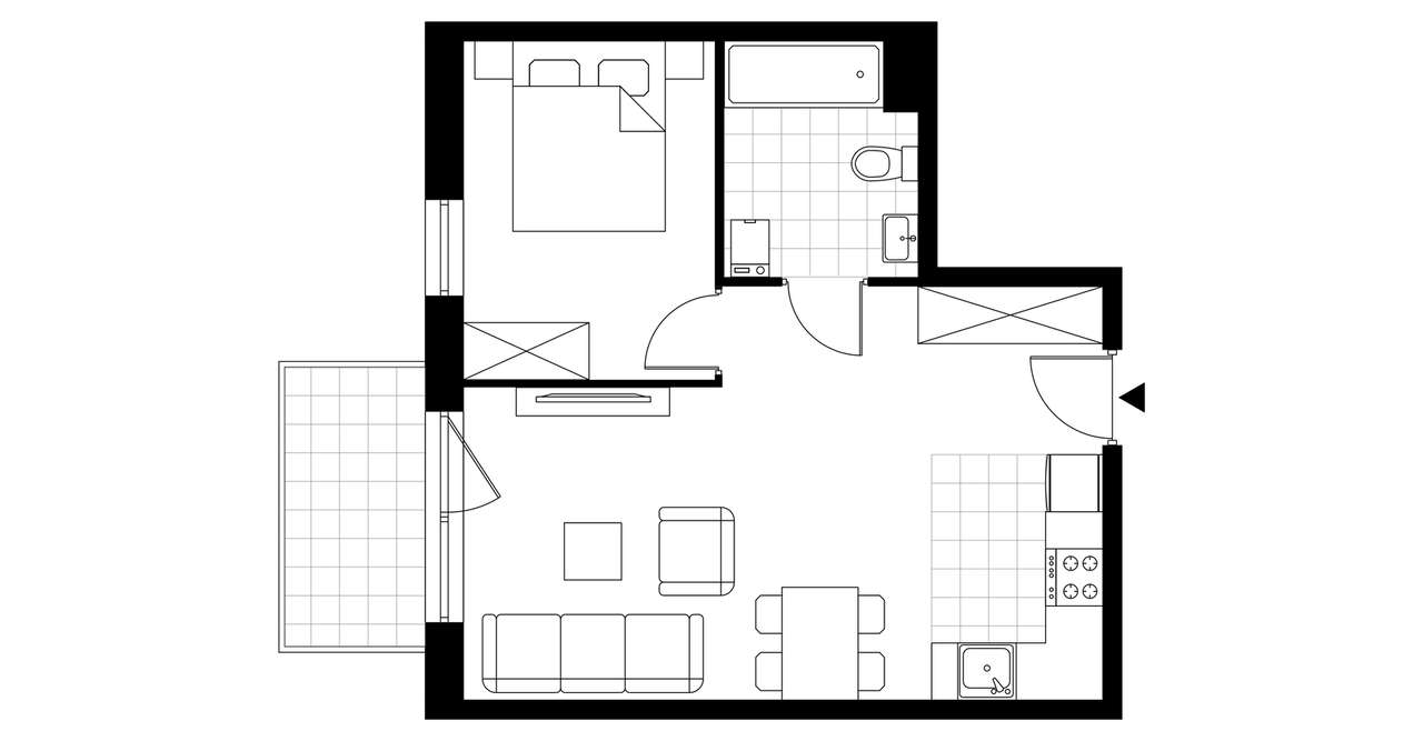 Nova Ceramiczna  | mieszkanie 2-pok. | A48 - Pełny obrazek: 4/9
