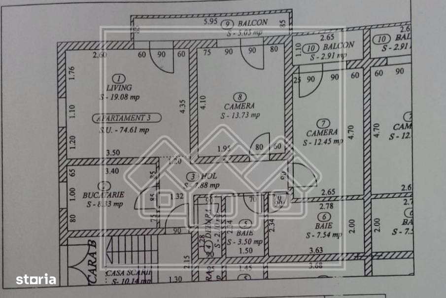 Ap cu 3 camere, 2 bai si 2 balcoane, situat in C. Arhitectilor - Imagine principală: 4/16
