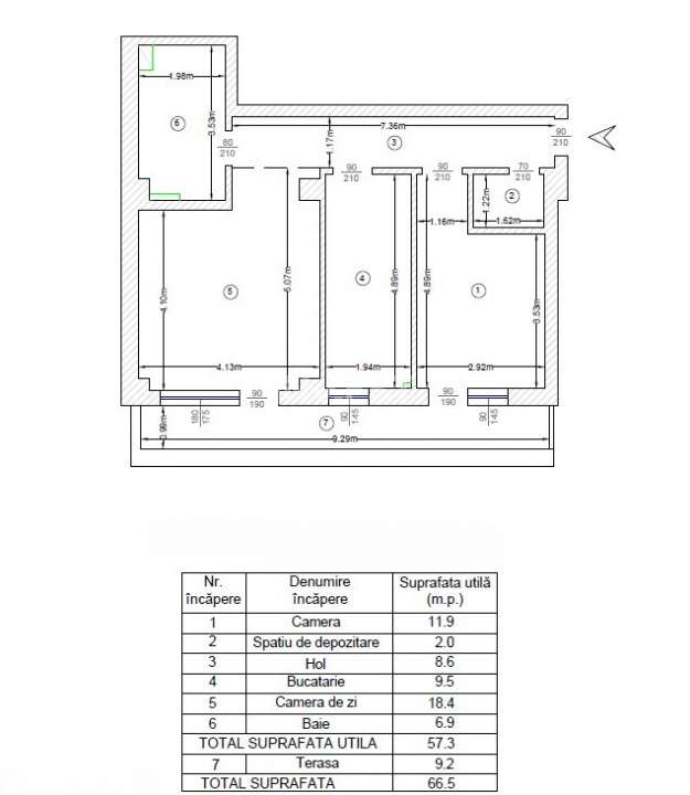 COMISION 0%! 2 CAMERE+ TERASA CU VEDERE PANORAMICA-11