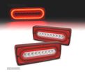 FAROLINS PARA MERCEDES CLASSE G W463 LED FUNDO VERMELHO CROMADO - 1