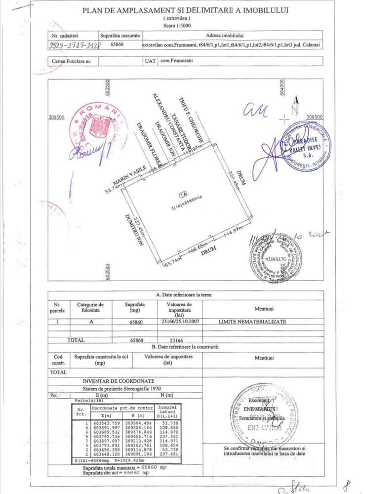Teren intravilan in Frumusani - Imagine principală: 3/3