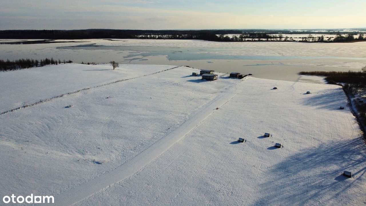 Działka nad jeziorem | Mazury | 1426 m² | Media + pomost | F-VAT-2