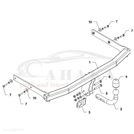 Hak Holowniczy Odkręcany Do Seat Ibiza Hatchback 2008-2016 - 3