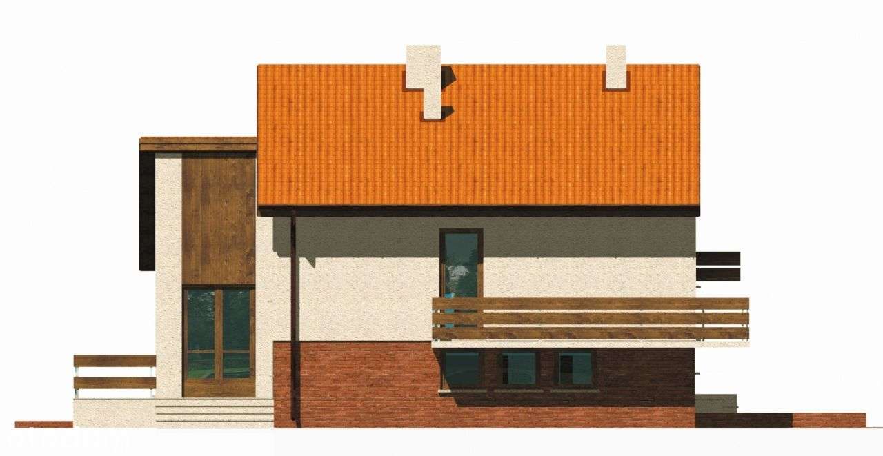 Dom położony na dużej zalesionej działce.-9