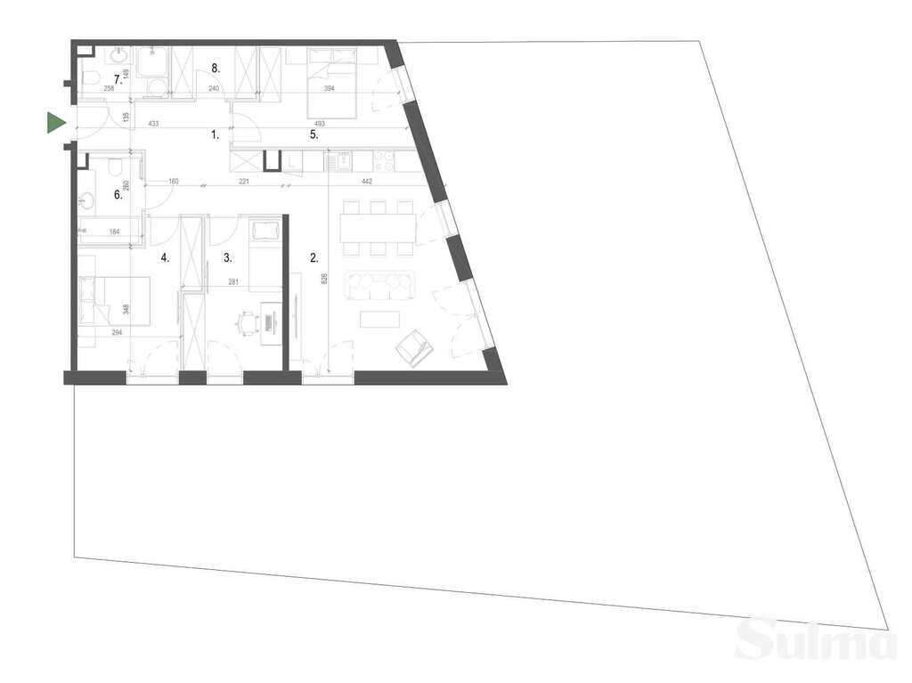 Przestronne mieszkanie z ogrodem w Wieliczce-19