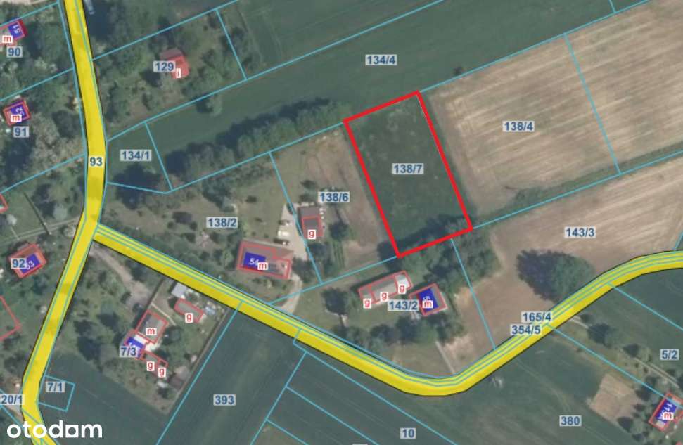 Działka budowlana 1530 mkw Tereszyn gm. Konopnica - Pełny obrazek: 5/7