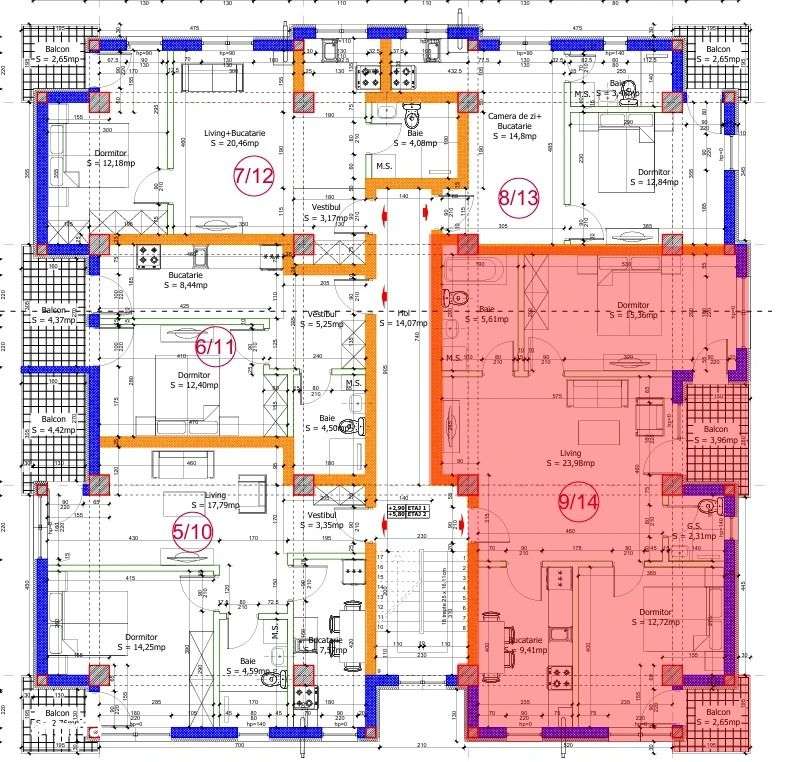 DEZVOLTATOR Garsoniere/apartamente 2/3camere - ULTRACENTRAL-IULIE 2025 - Imagine principală: 4/5