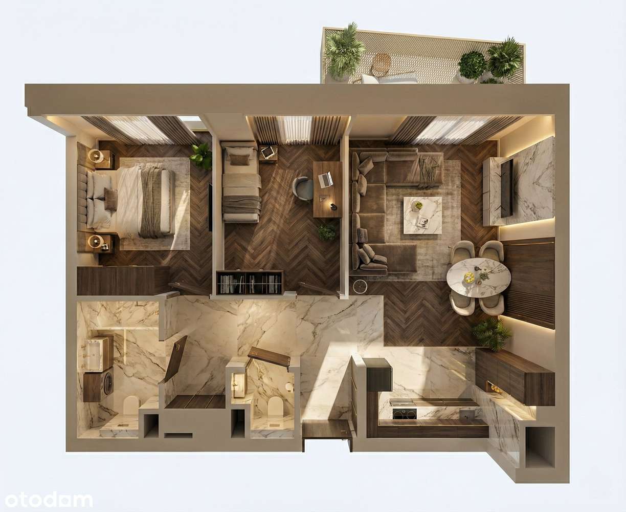 Kup Bez Prowizji - (0%) | MOKOTÓW ze Smart Home 57m² | 3 POKOJE !-11