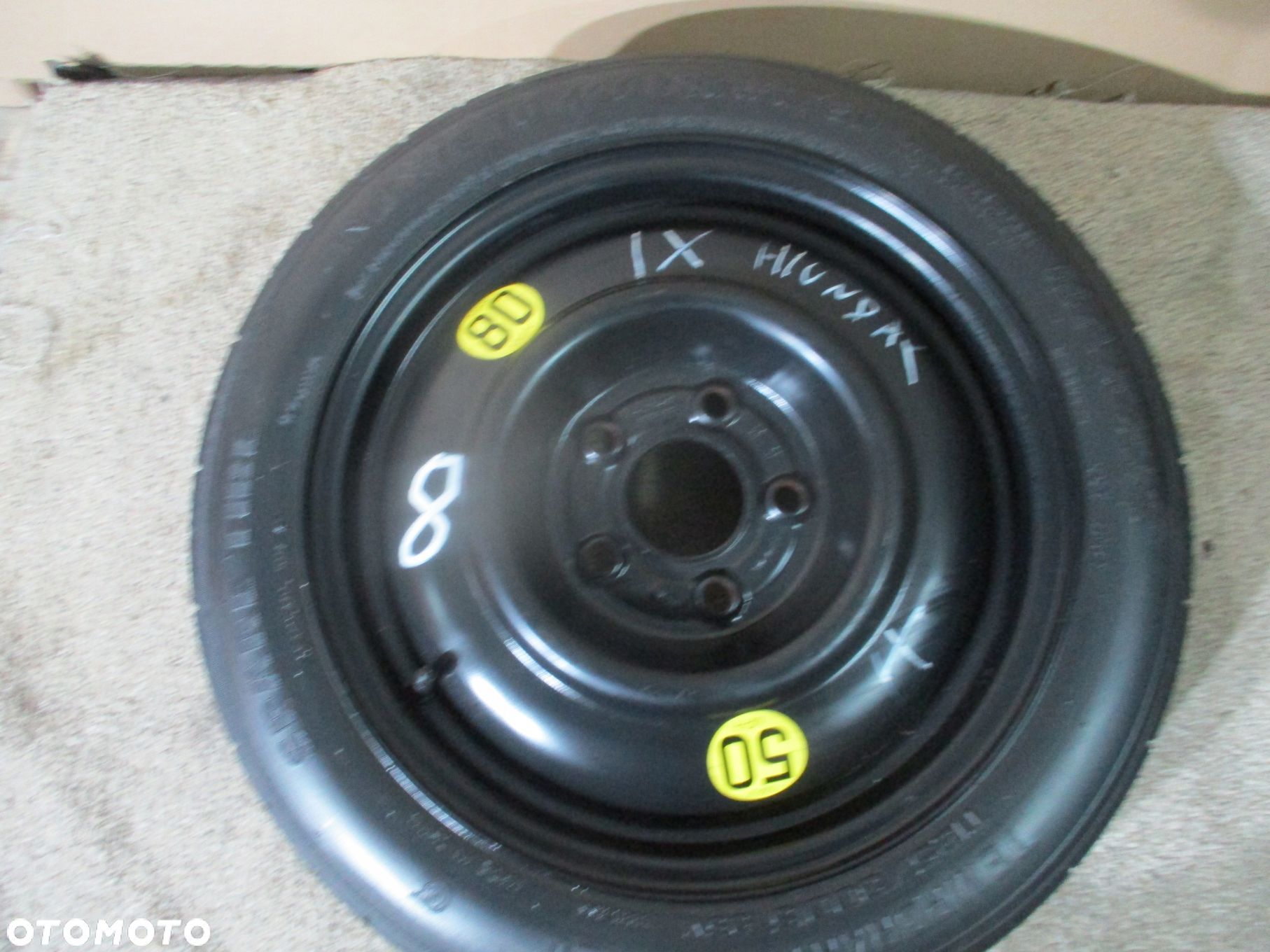 KOŁO DOJAZDOWE ZAPASOWE DOJAZDÓWKA HYUNDAI IX20 IX30 KIA VENGA 15" 5X114,3 - 1