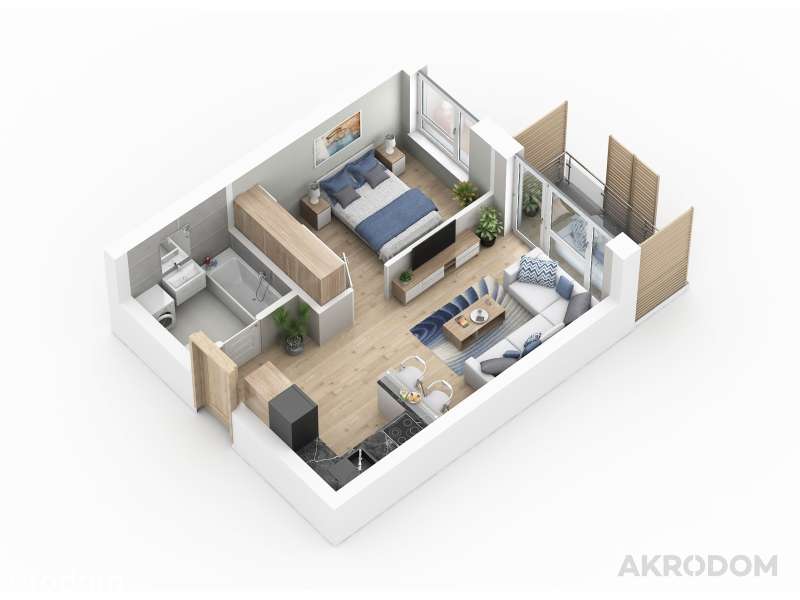 IDEALNE NA START !!! MIŁA PARK !!! ==>2 pokoje 35 m2<==-2