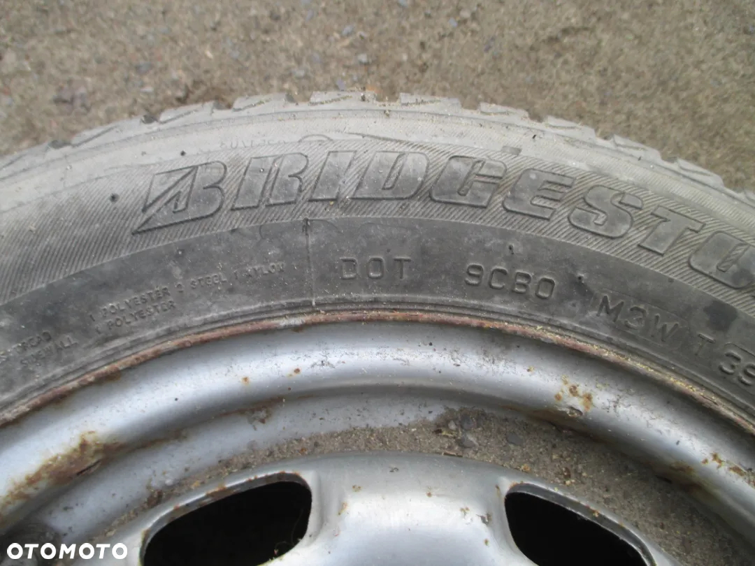 koła opony zimowe seat VW Golf passat 185/60R14 7,5mm Bridgestone - 2