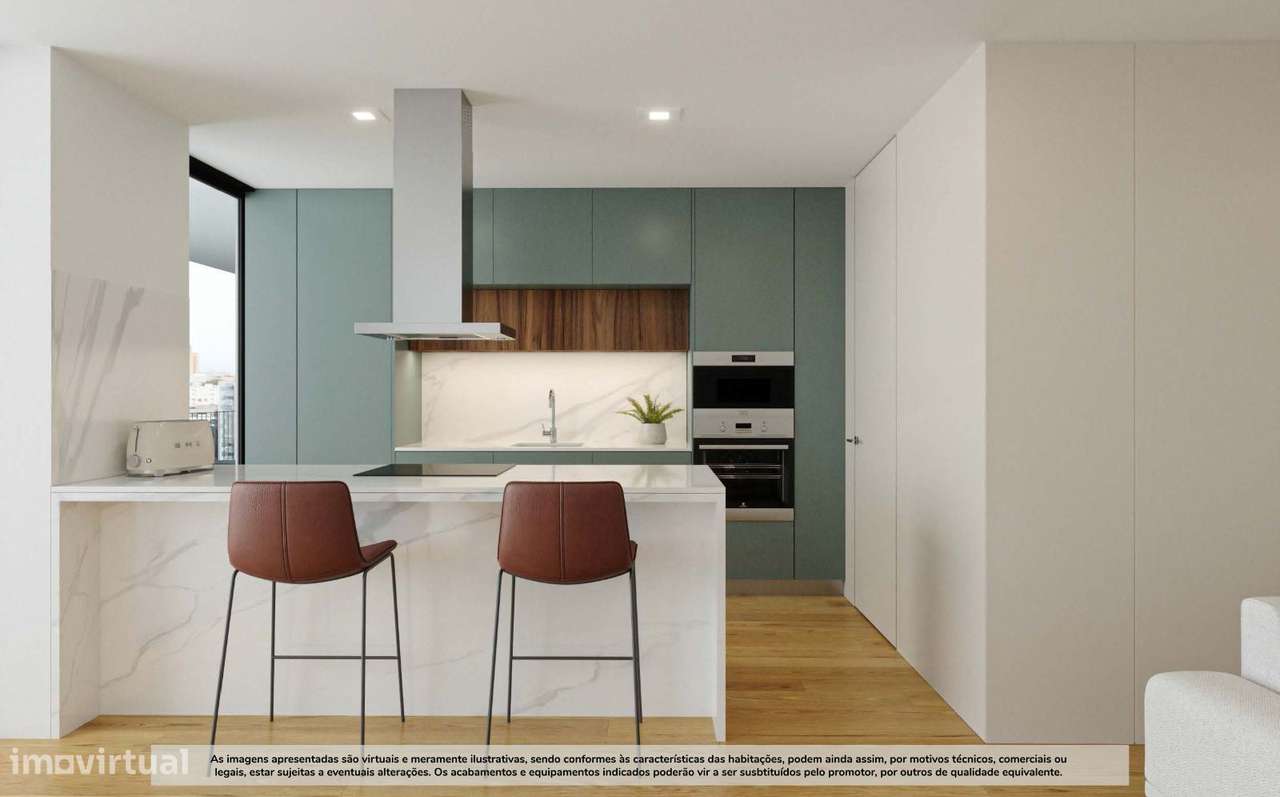 Apartamento T2 Novo c/ Lugar de Garagem e Arrumos  (Coimbrões) - Grande imagem: 5/28