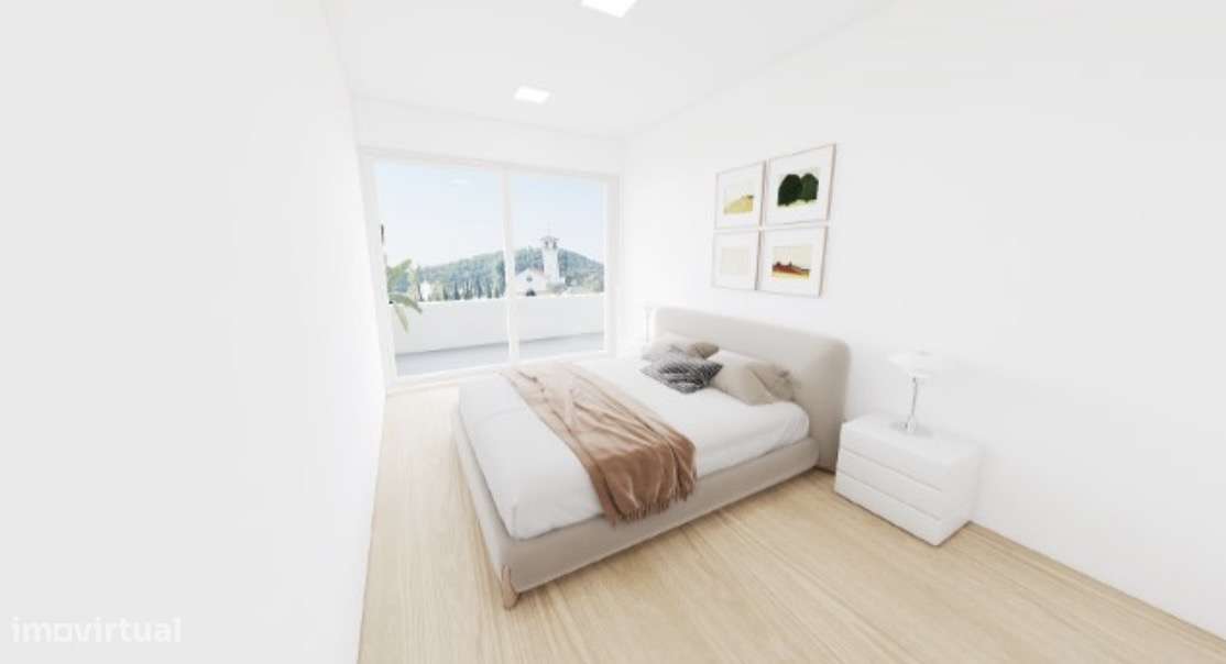 Apartamento T2 novo terraço vista mar e serra Sesimbra-14
