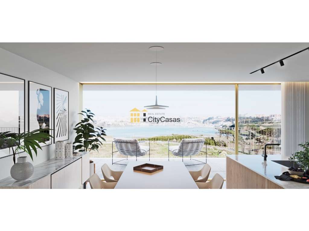 Apartamento T3 Novo | Vistas Panorâmicas Mar e Rio - Grande imagem: 4/13