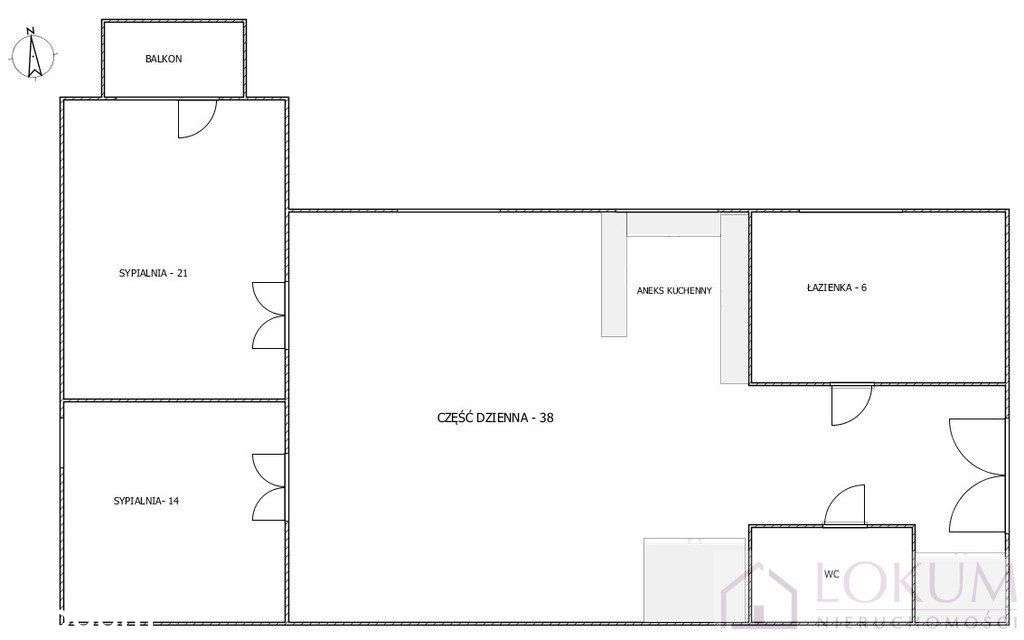 Mieszkanie, 82 m², Lublin-10