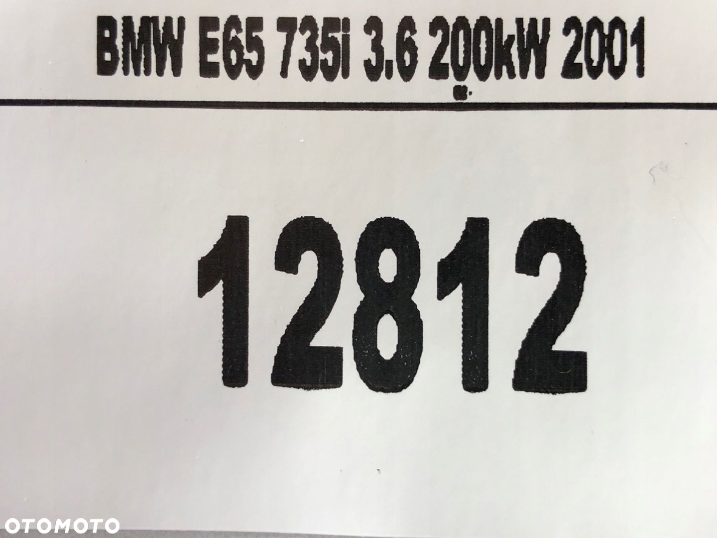 BMW 7 E65 PODSZYBIE ZEWNĘTRZNE 3.6i - 6