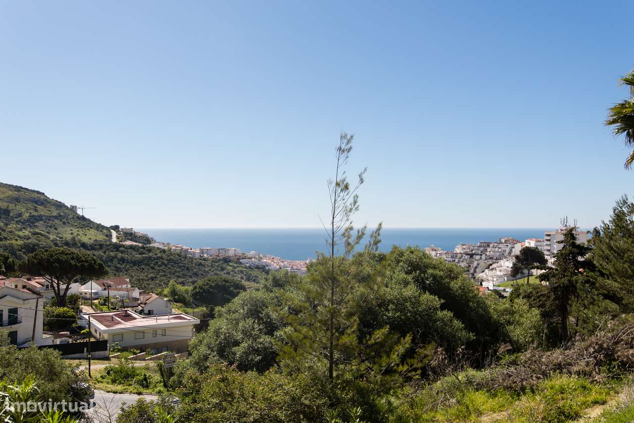 Apartamento T2 logradouro piscina vista mar e vila Sesimbra-46