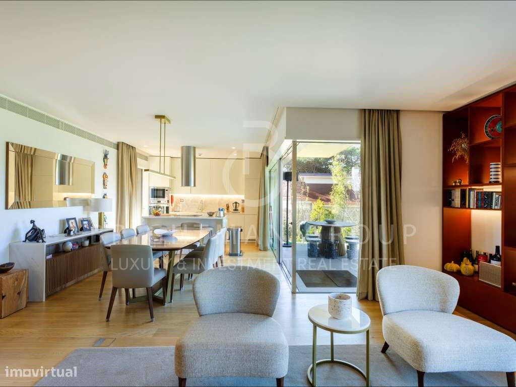 Apartamento T3 com piscina e jardim, na Quinta da Marinha-11