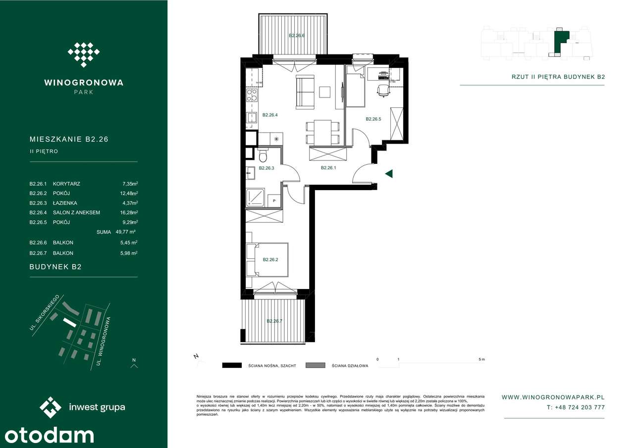 Osiedle Winogronowa Park |mieszkanie 3-pok. |B2.26 - Pełny obrazek: 2/8