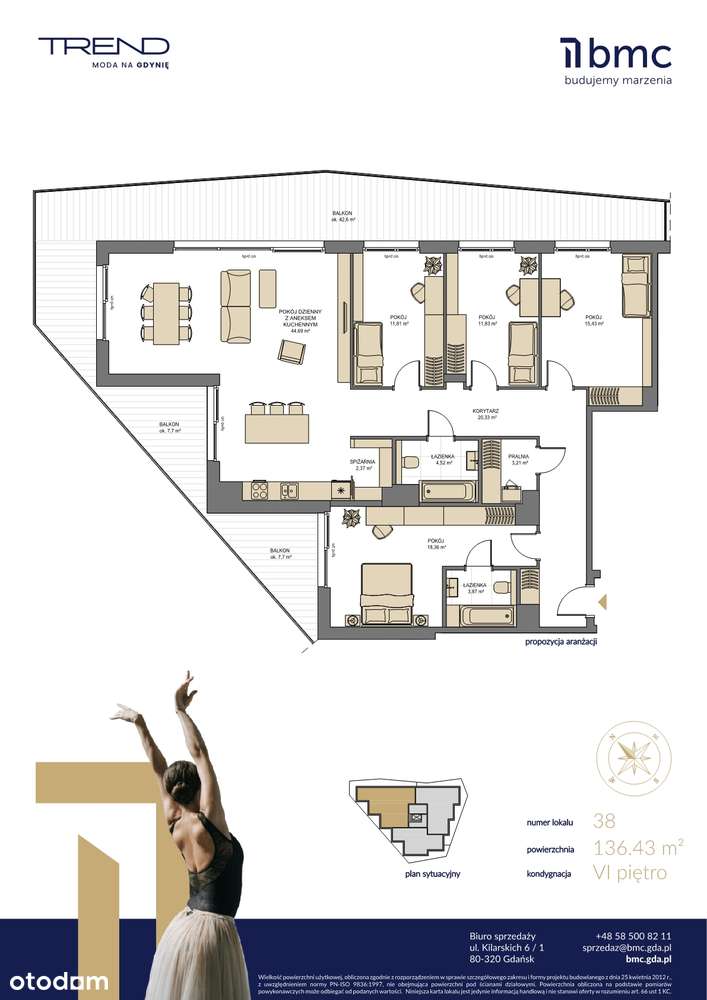 TREND – Apartament z widokiem na morze |Zatokę Gdańską - Pełny obrazek: 3/9