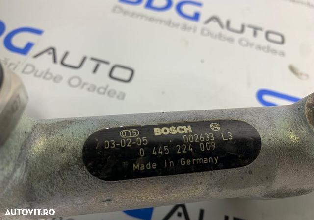 Rampa injectoare 0445224009 Peugeot Boxer 2.8 HDI 2002-2006 Euro 3 - 2