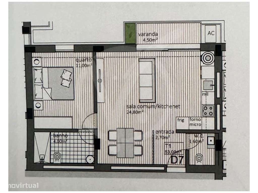 Apartamento T1 NOVO em Paranhos - PORTO-6