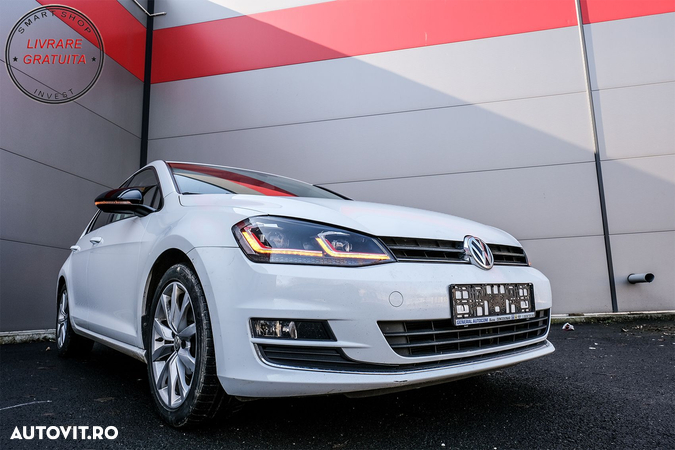 Faruri LED VW Golf 7 VII (2012-2017) Facelift G7.5 GTI Look cu Semnal Dinamic- livrare gratuita - 17