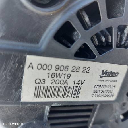 ALTERNATOR MERCEDES ML W166 SLK W172 C W205 E W207 W212 CLS W218 GLC W253 VITO W447 SPRINTER W906 W907 ORYGINAL DEMONTAZ 0009062822 - 2