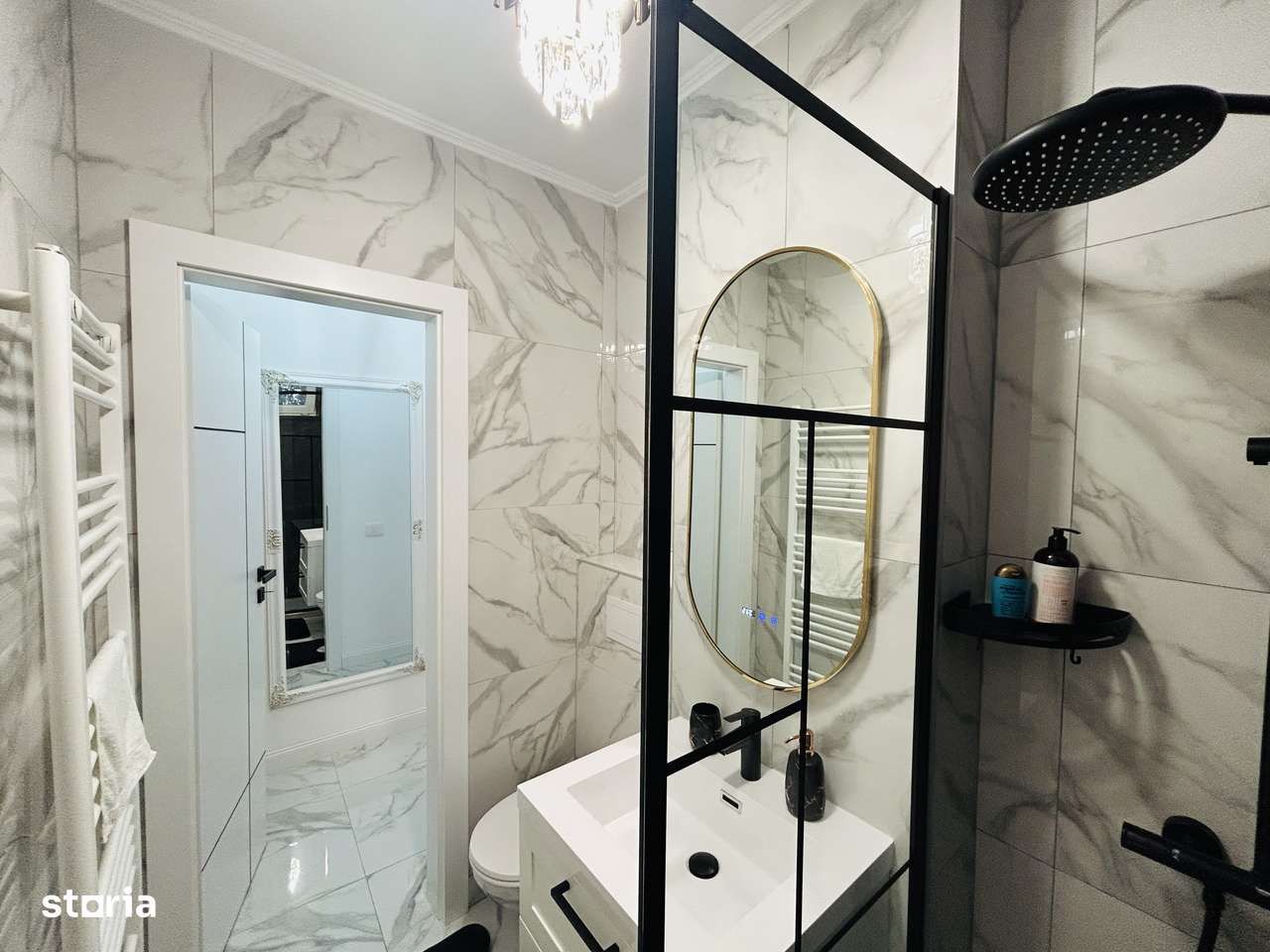 Apartament 2 camere si balcon, mobilat, utilat modern -  zona Rahovei-8