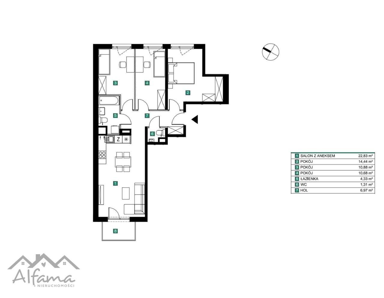 Dwustronne|Garderoba |WC|Tramwaj|Park|Rabat|Gotowe-1