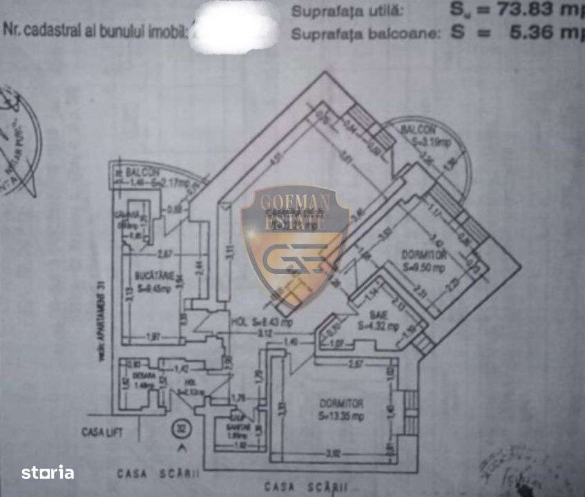 Trezorerie, Gara, 3 camere, decomandat, vedere la mare, 80 mp, renovat - Imagine principală: 4/19