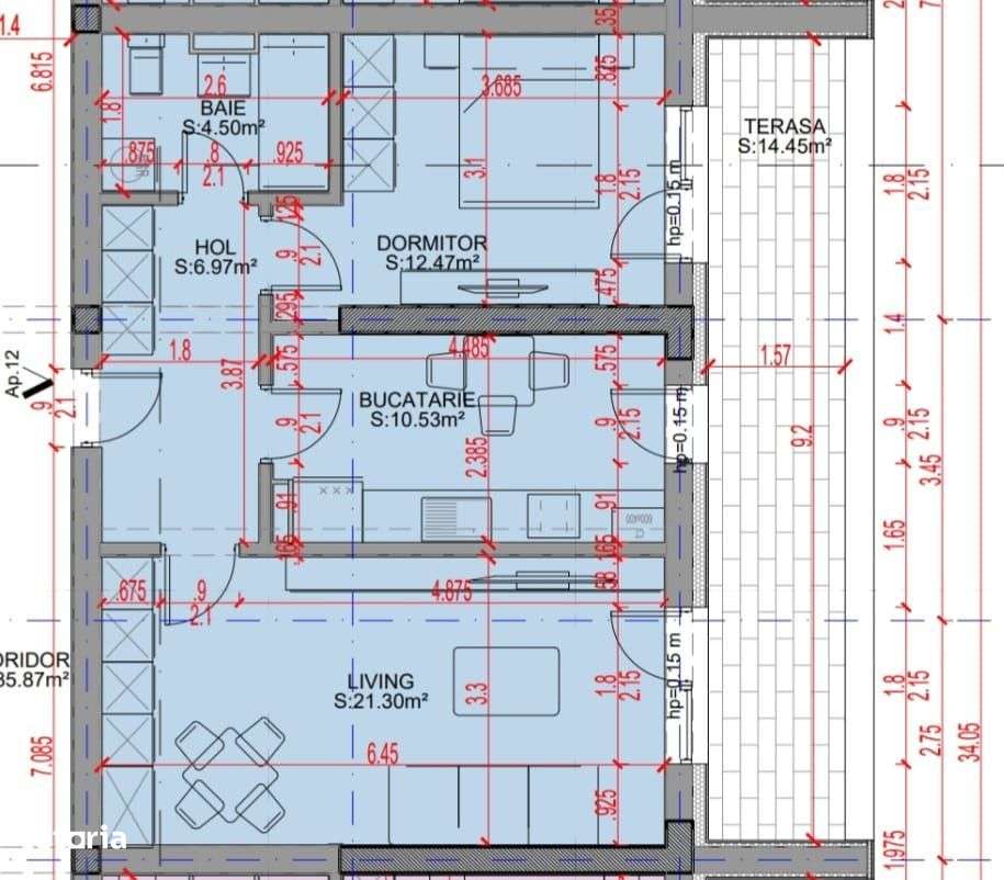 AP. 2CAM. SPATIOS -PROIECT IN CONSTRUCTIE/ LOC DE PARCARE INCLUS!