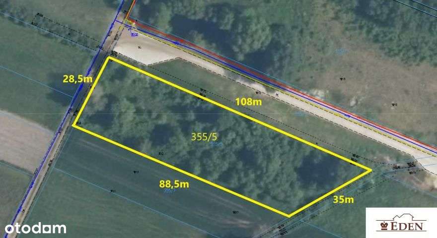 Działka budowlana 0,27 ha w Tuchowiczu pod Łukowem - Pełny obrazek: 3/5