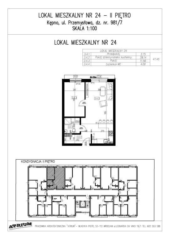 Osiedle Lawendowe 2 pokoje pow. 47,45 m2 - Pełny obrazek: 2/7