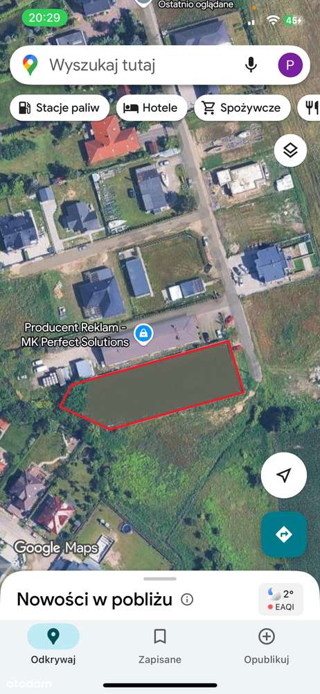 DZIAŁKA GNIEZNO POZWOLENIE NA 6 DOMÓW LUB 12 MIESZKAŃ WZ ŚLEPA ULICA - Pełny obrazek: 1/2